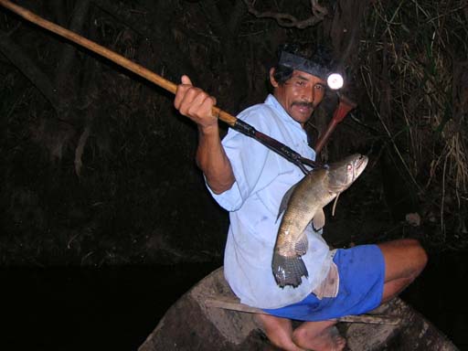 Spear Fishing Peru Amazon Basin